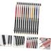 PLAFOPE 12pcs Lip Liner Eyeliner Make up Lipliner Black Waterproof Eyeliner Natural Pen Gel Eyeliner Plastic - Buy Online on SooperMarket.com