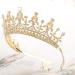 Diamond Rhinestone Crown Tiara for Women and Girls - Gold Princess Bridal Tiara for Wedding, Prom, Birthday - 1 Count - Buy Online on SooperMarket.com