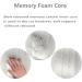 Forbell Memory Cotton Car Headrest Neck Pillow - Suede Black Car Accessories - Buy Online on SooperMarket.com