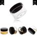 5g Cosmetic Containers 50pcs Sample Jars with Lids (Black) - 50 Count Makeup Sample Containers - Buy Online on SooperMarket.com