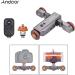 Andoer Track Dolly L4 PRO: Motorized 3-Wheel Camera Dolly with Wireless Remote Control - Gray - Buy Online on SooperMarket.com
