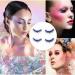 5 Pairs Fluffy Fake Eyelashes Faux Mink Fake Eyelashes Blue Shiny Rhinestone False Eyelashes 3D Thick Long Fake Eyelashes for Women Girls Party Stage Dance Makeup Masquerade - Buy Online on SooperMarket.com