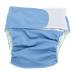 Dekaim Adult Cloth Diaper 4 Colors Adult Cloth Diaper Reusable Washable Adjustable Large Nappy(Blue)