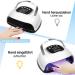 LKE 220W UV Nail Lamp - Gel Nails UV Lamp with Improved Charging 4 Timers LCD Display Infrared Sensor Removable Base & Handle - Best for Manicures - Buy Online on SooperMarket.com