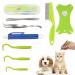 Xin ZHAO Ticking pliers 9 in 1 set with case tick pliers man tick pliers for dogs tick card complete set for removing ticks for human dog children (with storage box)