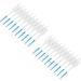 200 Soft Interdental Brushes with Floss & Case | Portable Oral Care Tool | Blue Silicone Head - Perfect for Fresh Breath & Dental Hygiene - Buy Online on SooperMarket.com
