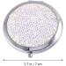 Lurrose Travel Wallet Bling Compact Mirror Round Folding Mirror Double- sided Cosmetic Mirror Portable Pocket Mirror Rhinestone Mirror for Travel and Home Use (Colorful White) Travel Mirror - Buy Online on SooperMarket.com