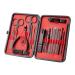 Verdant Touch Manicure Set Stainless Steel Manicure Pedicure Tool Kit 18-Piece Nail Clippers Set for Home