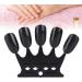 4 Colors Nail Color Card - 50 pcs Nail Art Practice Tips for Manicure Polish Gel Display Tool (2# Black) - Buy Online on SooperMarket.com