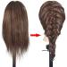 Adjustable Tailor Puppet Head for Hair Training - Real Hair Model for Weaving Coloring & Perm Lessons - Buy Online on SooperMarket.com