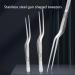 Asukohu Professional Stainless Steel Medical Tweezers Ear-Pick Tool Bending Tweezers for Ear Cleaning and Care Bend Tweezers - Buy Online on SooperMarket.com