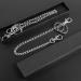 Teskyer 18 Inch Silver Wallet Chain with Lobster Clasps and Extra Rings - Keychain for Keys, Wallet, Jeans, Belt Loop, Purse - Silver - Buy Online on SooperMarket.com
