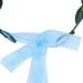 Floral Crown Headband Bride Flower Wreath Crown Flower Garland Headband Hair Wreath Hair Garland Boho Floral Headpiece with Ribbon Rose Flower Bohemian Hair Accessories for Wedding Party Festival Blue - Buy Online on SooperMarket.com