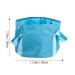Portable Foot Massager & Soaking Basin | Foldable Travel Foot Bath 30x30cm - Blue - Buy Online on SooperMarket.com
