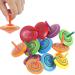 Annhao 30 pieces of wooden circle for children wooden wooden wooden kit toy toy gyroscope with the children's birthday guest gift party bag filler for 3-7 years old children (random color)