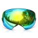 GANZTON Ski Goggles Snowboard Goggles Double Lens UV Protection Anti-Fog Ski Goggles For Men and Women Boys and Girls Black