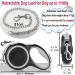 Etechydra Dog Retractable Leash 5m/16ft Gray - Heavy Duty Nylon Tape Leash with Anti-Bite Steel Chain for Medium Large Dogs - Buy Online on SooperMarket.com