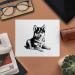 2 Pack Microfiber Glasses Cleaning Cloths - Husky Puppy Design | Perfect for Eyewear & Screens - Buy Online on SooperMarket.com