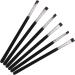 Baluue 12 Pcs Flat Eyebrow Brush Eyeliner Brush Cosmetics Tool Flat Concealer Brush Artificial Fiber Black - Buy Online on SooperMarket.com