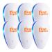 Ultrasonic Pest Repeller, Set of 6-Packs Electronic Plug in Repellent Indoor for Flea, Insects, Mosquitoes, Mice, Spiders, Ants, Rats, Roaches, Bugs, Non-Toxic for Humans & Pets, White.