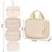 Narwey Women's Hanging Travel Toiletry Bag - Brown Medium | Cosmetics Makeup Organizer for Travel Size Accessories - Buy Online on SooperMarket.com