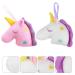 Heallily Unicorn Bath Sponge Pouf Exfoliating Loofah 2pcs for Women Girls - White Pink - Buy Online on SooperMarket.com