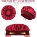 URAQT Satin Sleep Cap 2 Pack - Large Night Head Cover for Women - Soft & Comfortable Sleep Bonnet - Breathable Hair Cap for Long Curly Hair - Best for Night Sleep - Buy Online on SooperMarket.com
