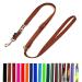 Dog leash double leash adjustable 2m / 2.40m / 2.80m / 3.50m / 5m large dogs 20mm/25mm (Brown 20mm 5m) Brown 20mm 5m