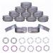 JOYWEE Aluminum Tin Jars 24 Pack.5 Oz/15ml - Empty Cosmetic Metal Tins for Candle, Lip Balm, Salve, Makeup - Screw Cap Lid, Round Pot Container - Buy Online on SooperMarket.com