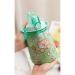 PEXIZUAN Kawaii water bottle big belly cup big water bottle cute travel cup strap straw cup(green 1300ML) green 1300ML