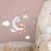 Cute Bears and Night Sky Wall Stickers for Kids' Room Decor - Moon, Stars, Clouds - Nursery Wall Decals - Buy Online on SooperMarket.com