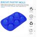 Cabilock Silicone Mold 6 Pcs Six Egg Mold Silicone Molds Capacillos para Cupcake Easter Egg Shaped Molds Chocolate Mold 22.2X12.7CMx3pcs Bluex3pcs - Buy Online on SooperMarket.com