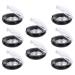 KALLORY 8pcs Makeup Blush & Eyeshadow Containers Set for Women - Empty Storage Box Pallet in Black - Buy Online on SooperMarket.com