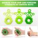 Autuwt Finger Trainer 6-Set | Hand Grip Strengthener & Muscle Trainer | Improve Grip & Hand Strength - Green - Buy Online on SooperMarket.com