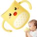 Children's Dinosaur Bathroom Cup | Zorq Yellow Double Handle Toothbrush Accessory for Kids - Buy Online on SooperMarket.com