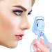 Heated Eyelash Curlers Rechargeable Electric Rizador de Pesta as Handheld Eyelash Heated Curler with 2 Modes Heated Quickly Easy to Curl Natural and Lasting Eyelashes Saving Makeup Time (Blue)