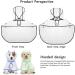 Petcute Waterproof Dog Raincoat with Hood - Transparent PVC Breathable & Button Closure for Medium & Large Dogs (Size M Black) - Buy Online on SooperMarket.com