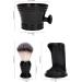 Folpus Razor Brush Set | Portable Professional Shaving Bowl & Soap Brush for Hairdressers & Home - Black - Buy Online on SooperMarket.com