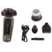 Multifunctional 4 in 1 Electric Shaver Including Face Cleaner Hair Clipper Vibrissa Clipper Cleaning Brush Easy Cleaning Washable Shaver USB Charging Men Shaver for Home Salon Barber