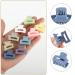WLLHYF 12pcs Mini Hair Clips - Durable Non-Slip Jaw Clips for Women & Girls - 90s Multicolor Matte Accessories for Thin Thick Curly Hair - Buy Online on SooperMarket.com