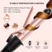 8-in-1 Beach Wave Curling Iron Wand Set for Long and Short Hair - 30s Heat-up, 5 Ceramic Barrels, 2 Heat Settings - Rosa Gold - Buy Online on SooperMarket.com
