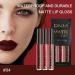 3Pcs Deep Red Brown Matte Lipstick Set | Long Lasting 24Hr Lip Stain | Waterproof Lip Gloss Gift Set - SET02 - Buy Online on SooperMarket.com