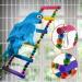 Bojafa Bird Toys For Budgie Parrot Toy - 10 Pack Hanging Budgies Play Stand Perch For Cage Natural Wooden Birds Swing Ladder Large Cockatiel Toy Accessories For African Grey Parrots Conure Parakeet - Buy Online on SooperMarket.com