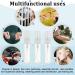 Benecreat 30-Pack 5ml Mini Fine Fog Spray Bottles - Transparent Glass Atomizer for Perfume Body Care & Cosmetics - Travel-Friendly Empty Bottles with Plastic Lids - Buy Online on SooperMarket.com
