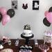 Happy Birthday Cat Cake Topper - Glittery Black Kitten Decoration for Birthday Baby Shower & Wedding Parties - Buy Online on SooperMarket.com