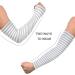 Grey Striped Compression Arm Sleeve - UPF 40+ Sun Protection for Men & Women - Buy Online on SooperMarket.com
