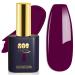 YTD Likomey Gel Nail Polish 15ml Wine Purple Soak Off UV Nails Gel Varnish Fall Winter Salon Home DIY Nail Art Manicure and Pedicure Raspberry Deep Plum Gel Varnish CS017 CS017-Wine Purple 0.5 Fl Oz (Pack of 1)