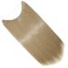 Silk-Co Hair Extensions - 50cm Ash Blond Smooth Synthetic Hair with Invisible Cord & Rubber Band Sealing Extensions for Women - Buy Online on SooperMarket.com