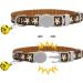 Tagme Personalized Cat Collar Set - Adjustable Safety Closure with Name & Phone Number 2-Pack Brown (18-28 cm) - Buy Online on SooperMarket.com