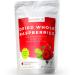 powbab Dried Raspberries Whole - 100% USA Grown Organic Raspberries. No Sugar Added, No Oil, No Juice Concentrate. Unsweetened Dehydrated Fruit. Not Freeze Dried, Frozen or Fresh. For Baking (3 oz)